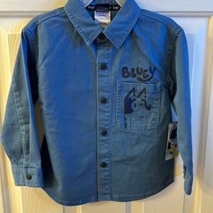 ⭐️ NWT Bluey button down shirt
